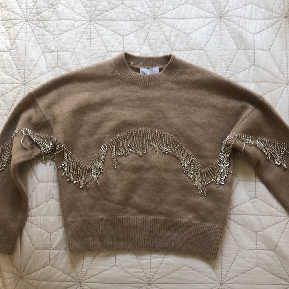 & Other Stories Diamanté Fringe Sweater